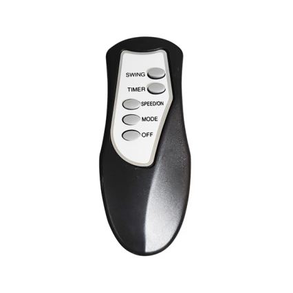 Standventilator 60 W/230 V, Ø 50 cm, schwarz, mit Fernbedienung