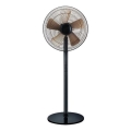 Standventilator 60W/230V 126 cm gold/schwarz