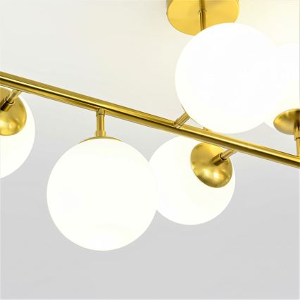 Stangen-Pendelleuchte DORADO 8xE14/40W/230V, goldfarben