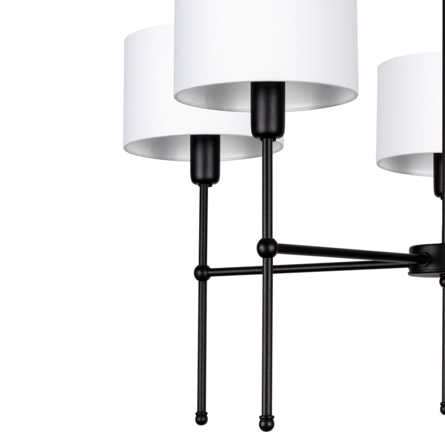 Stangenleuchte MADELA 5xE14/40W/230V weiß/schwarz