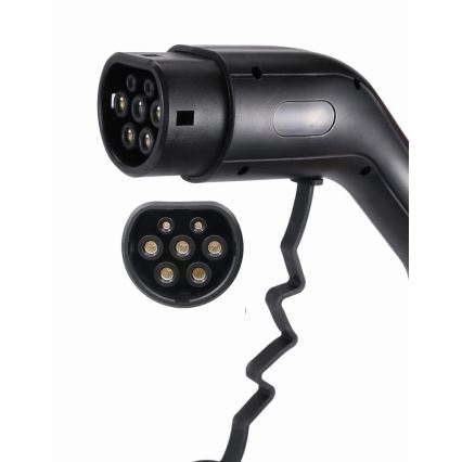 Station de charge de voyage pour voiture électrique EV/PHEV AC Type 2 16A/380V 11kW IP55 5m + Adaptateur 230V 3,7kW + étui