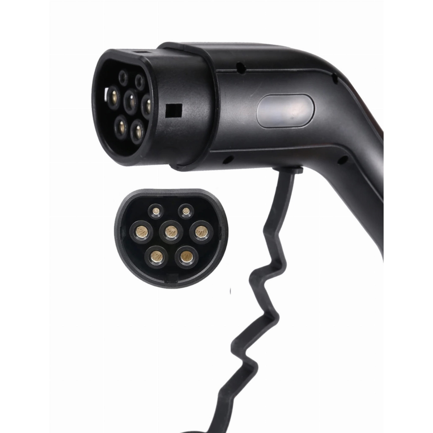 Station de charge de voyage pour voiture électrique EV/PHEV AC Type 2 16A/380V 11kW IP55 5m + Adaptateur 230V 3,7kW + étui