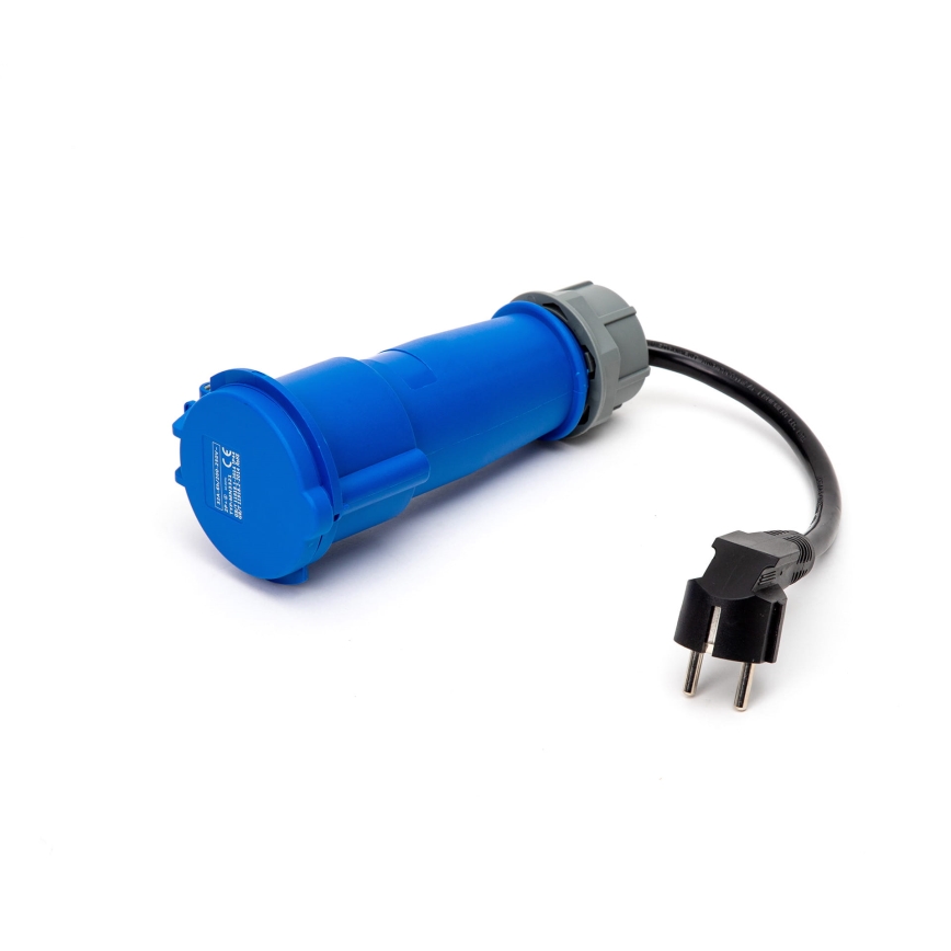 Station de charge de voyage pour voiture électrique EV/PHEV AC Type 2 32A/230V 7,4kW IP55 5m + Adaptateur 230V 3,7kW + étui