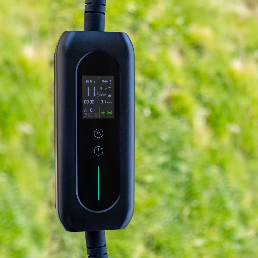 Station de recharge pour véhicules électriques Type 2 5 m 22 kW 32 A IP54 Tuya