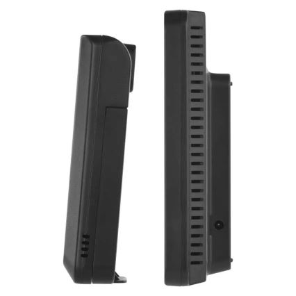 Station météo avec écran LCD couleur et réveil 5V 3xAAA + 2xAA noir