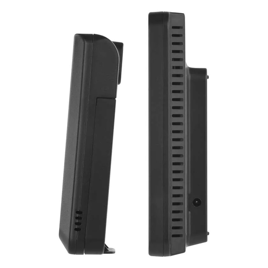 Station météo avec écran LCD couleur et réveil 5V 3xAAA + 2xAA noir