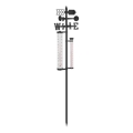 Station météorologique de jardin 3-en-1 145 cm noire