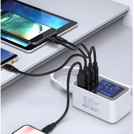 Stazione di ricarica 3xUSB A + 1xUSB C