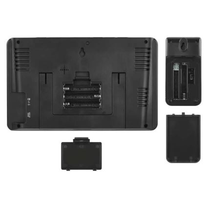 Stazione meteo con display LCD GoSmart 5/230V Wi-Fi Tuya nero