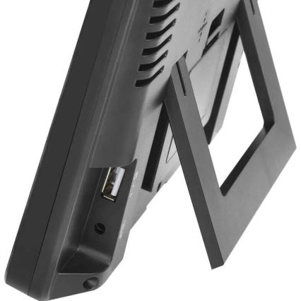 Stazione meteo con display LCD GoSmart 5/230V Wi-Fi Tuya nero
