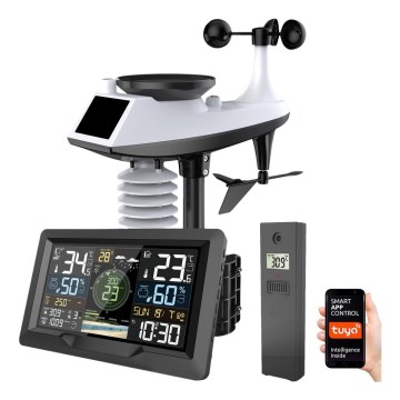 Stazione meteo professionale con display LCD a colori 2xAA Wi-Fi Tuya