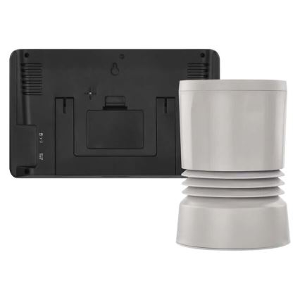 Stazione meteo wireless con display LCD a colori e pluviometro 3xAAA nero