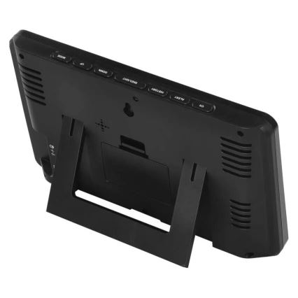 Stazione meteo wireless con display LCD a colori e pluviometro 3xAAA nero