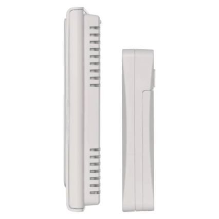 Stazione meteo wireless con sveglia 2xAAA bianca