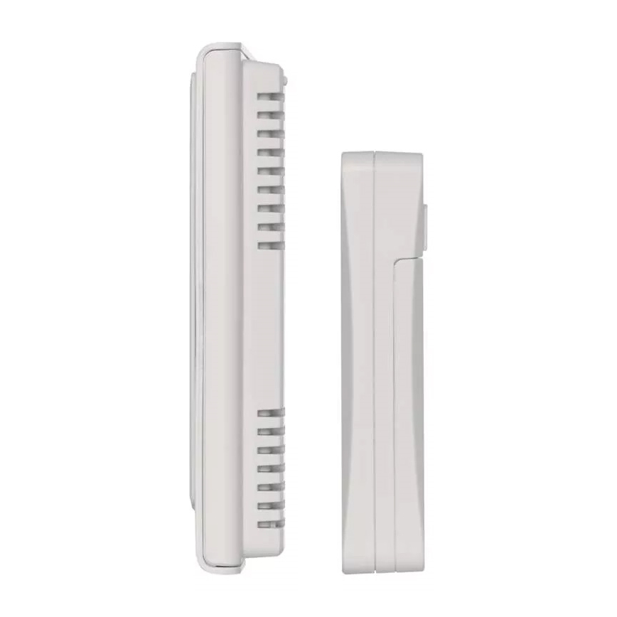 Stazione meteo wireless con sveglia 2xAAA bianca