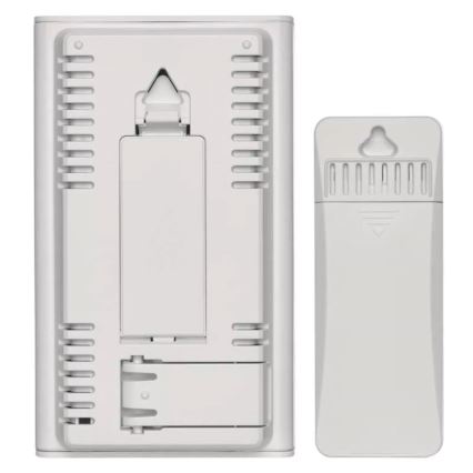 Stazione meteo wireless con sveglia 2xAAA bianca