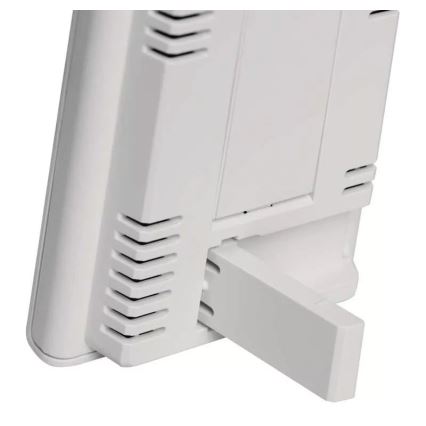 Stazione meteo wireless con sveglia 2xAAA bianca