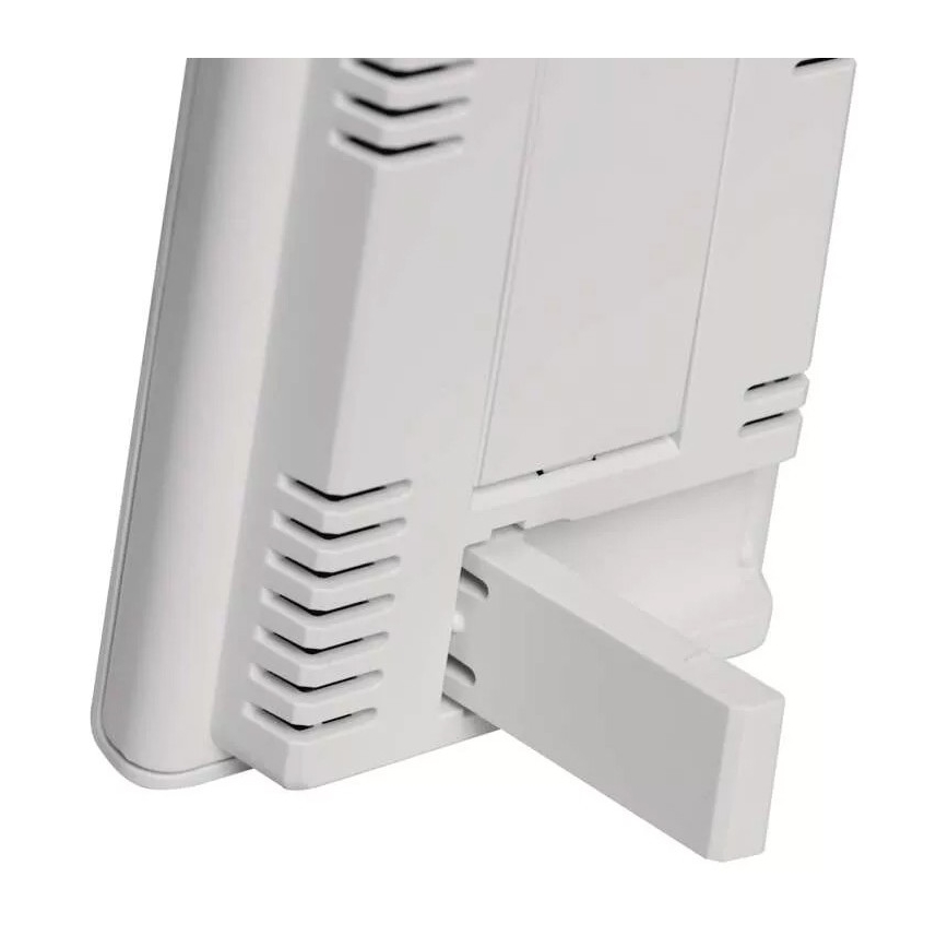 Stazione meteo wireless con sveglia 2xAAA bianca