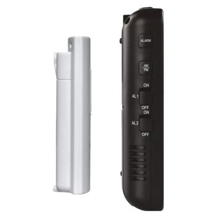 Stazione meteo wireless con sveglia 3xAA + 2xAAA nero