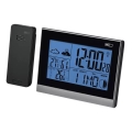 Stazione meteo wireless con sveglia 3xAAA + 2xAAA nero