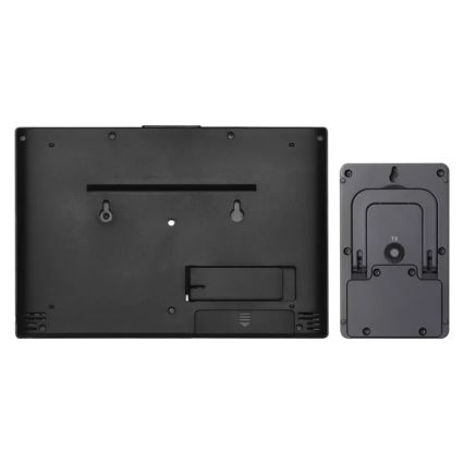 Stazione meteo wireless con sveglia 3xAAA nera