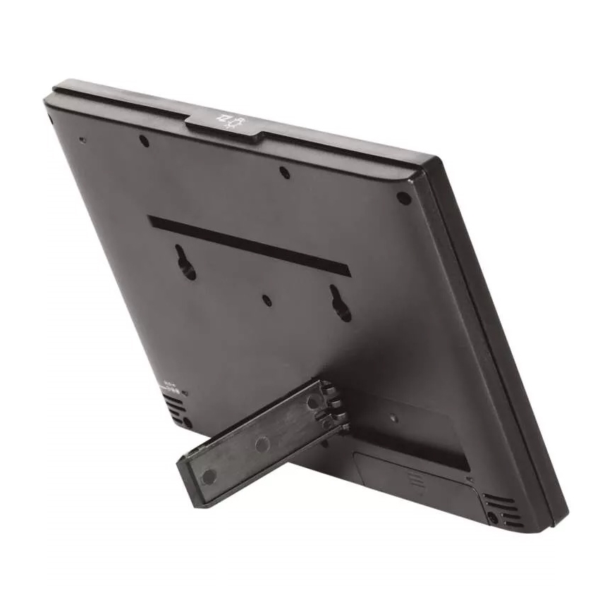 Stazione meteo wireless con sveglia 3xAAA nera