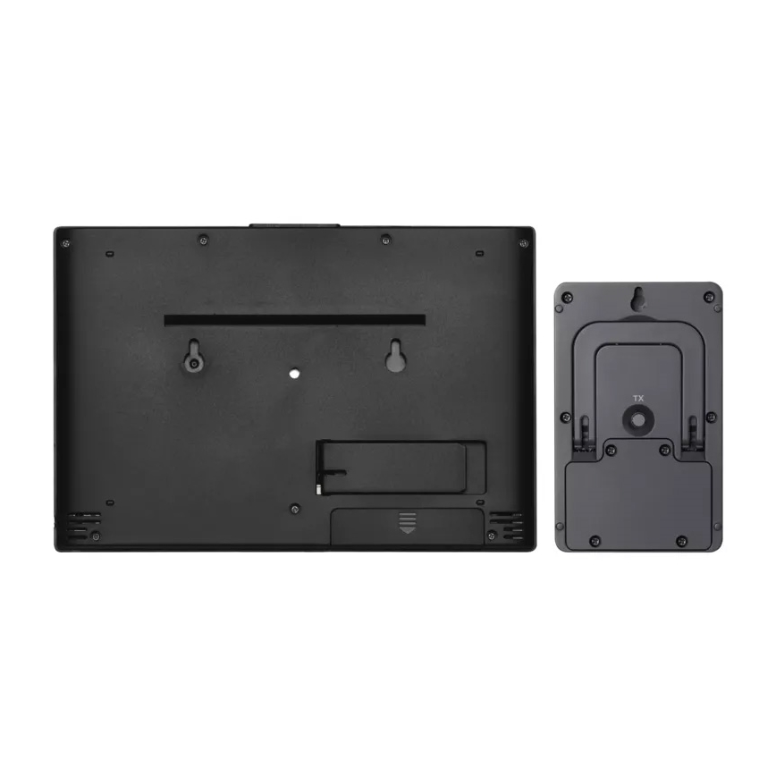 Stazione meteo wireless con sveglia 3xAAA/5V + 2xAAA nero