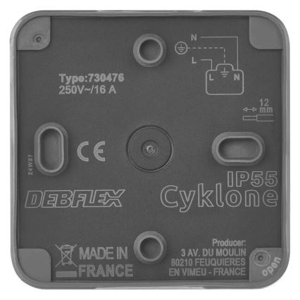 Steckdose für feuchte Umgebung IP55