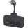 Steckdosenverteiler mit Schalter LINEA 2x230V + 4xUSB A/C SCHUKO schwarz