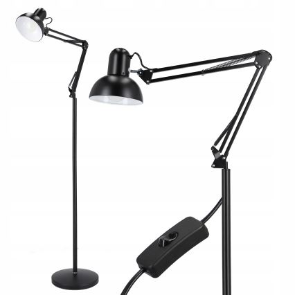 Stehlampe 1xE27/40W/230V schwarz