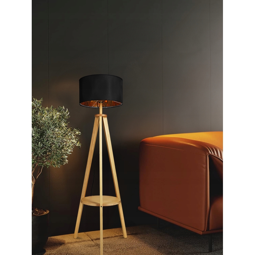 Stehlampe 1xE27/40W/230V schwarz