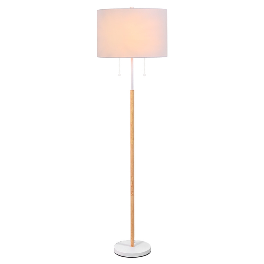 Stehlampe FOGO 2xE27/15W/230V weiß/beige