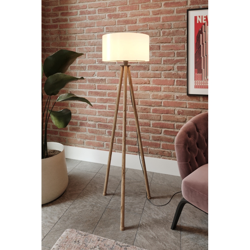 Stehleuchte 1xE27/40W/230V beige/weiß