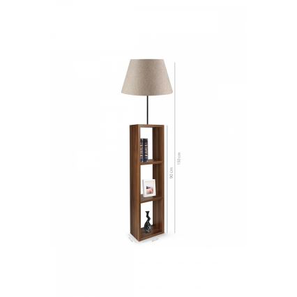 Stehleuchte AYD 1xE27/40W/230V braun/grau