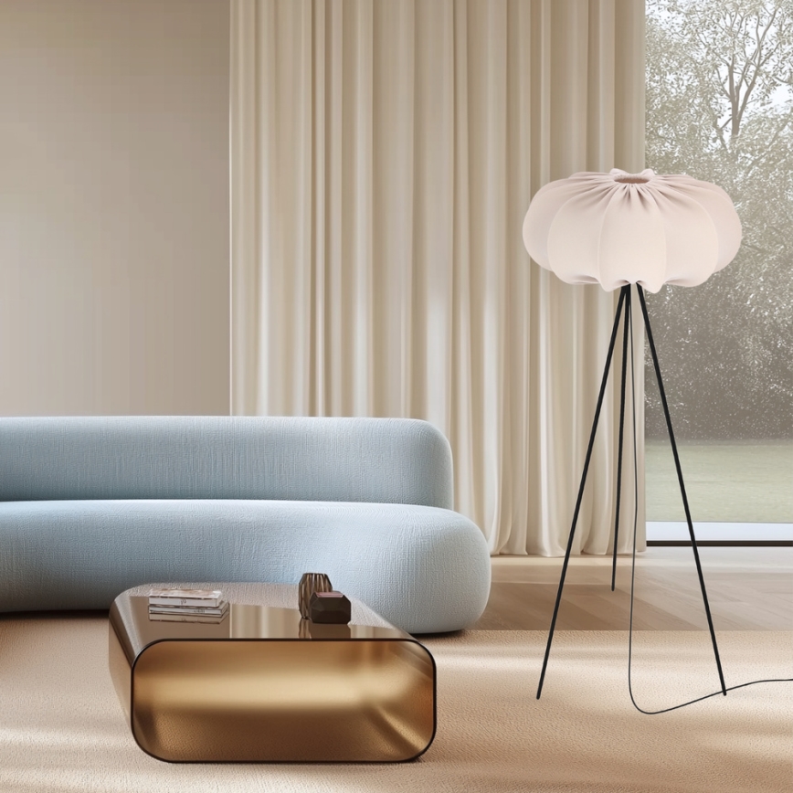 Stehleuchte CAFEE 1xE27/40W/230V Beige/Schwarz