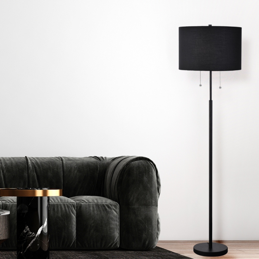 Stehleuchte FOGO 2xE27/15W/230V schwarz