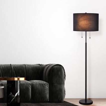 Stehleuchte FOGO 2xE27/15W/230V schwarz