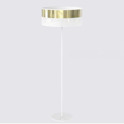 Stehleuchte LUX 1xE27/15W/230V weiß/gold