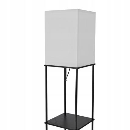 Stehleuchte mit Ablagen 1xE27/40W/230V schwarz/weiß