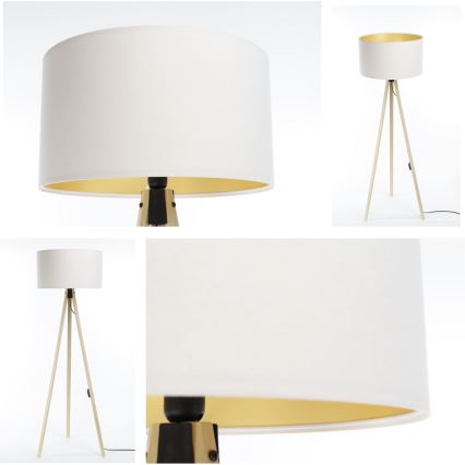 Stehleuchte STANDART 1xE27/60W/230V weiß/beige