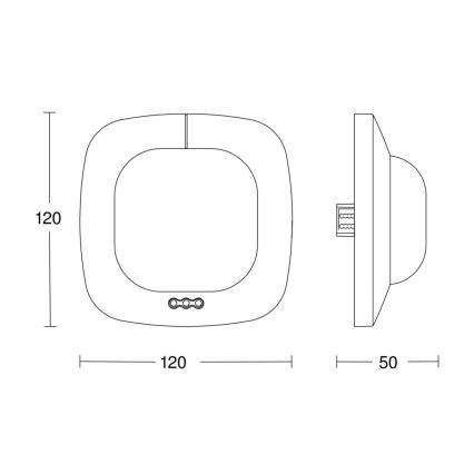Steinel 002756 - Détecteur de présence IR Quattro HD 24m DALI-2 APC blanc