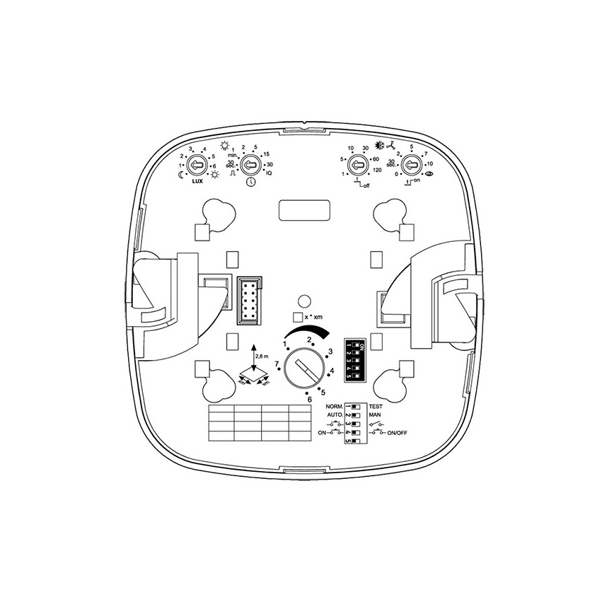 Steinel 002770 - Détecteur de présence IR Quattro HD 24m COM2 blanc