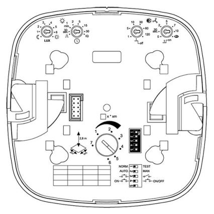 Steinel 002848 - Détecteur de présence HF 360 COM2 blanc