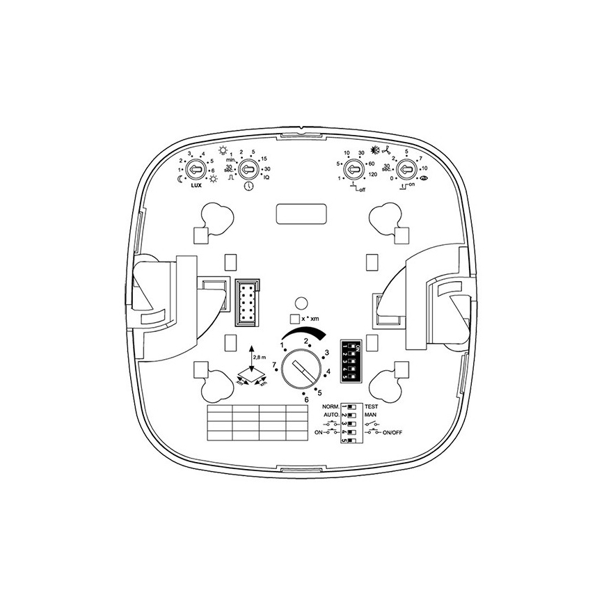 Steinel 002848 - Rilevatore di presenza HF 360 COM2 bianco