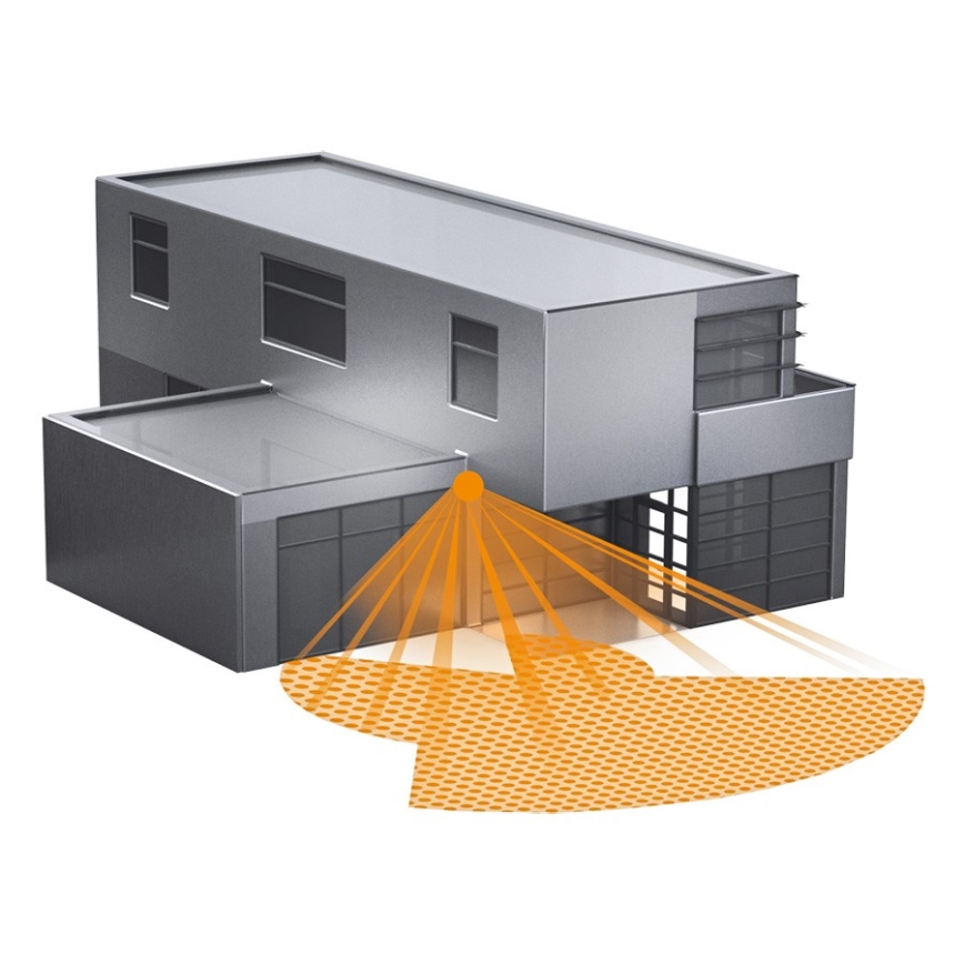 STEINEL 034979 - Sensore di movimento da esterno SenslQ S nero IP54 + telecomando