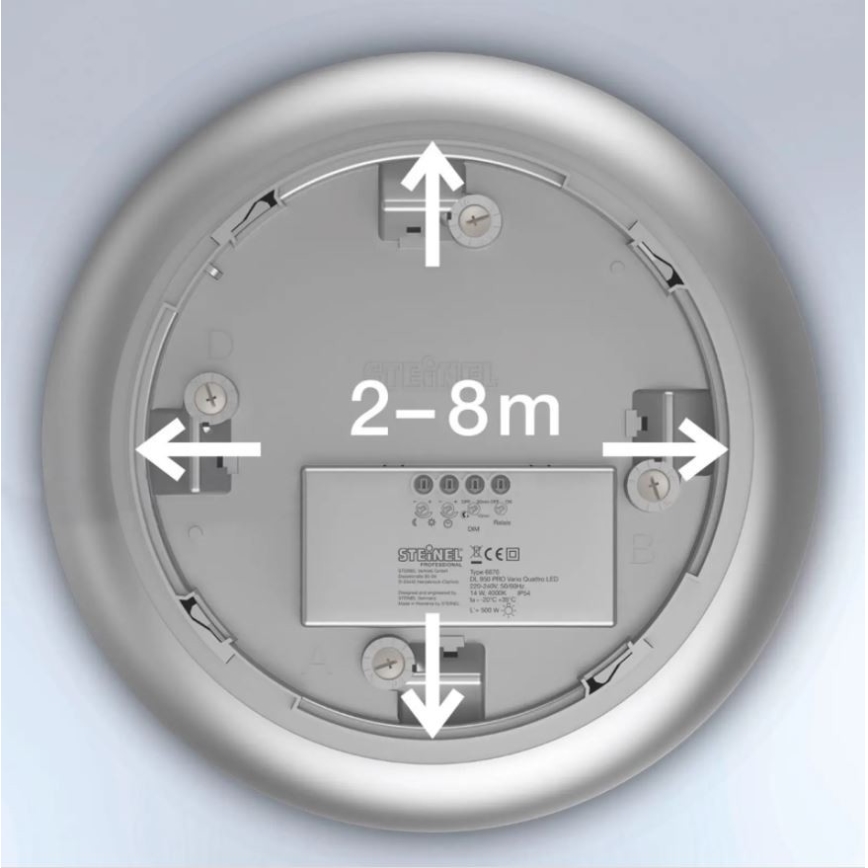 Steinel 035440 - Luminaire LED extérieur avec détecteur QUATTRO LED/10W/230V IP54
