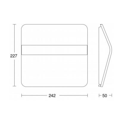 STEINEL 035730 - Numero civico solare LED XSolar LH-N LED/0,03W IP44 2500 mAh