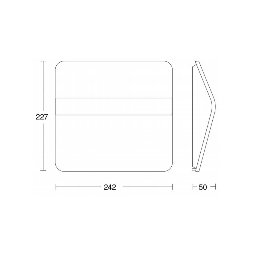 STEINEL 035730 - Numero civico solare LED XSolar LH-N LED/0,03W IP44 2500 mAh