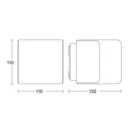 Steinel 055516 - Applique d'extérieur LED avec détecteur L 835 LED/9,5W/230V IP44 anthracite