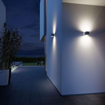 Steinel 055530 - Luminaire d'extérieur LED avec détecteur L 840 LED/9,5W/230V IP44 anthracite